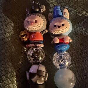 Cute Labubu Beaded pens x2